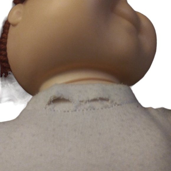 Vintage Heavenly Kids Doll Brown/Red Crochet Yarn Hair Soft Body Girl Doll 1984 - Picture 3 of 7